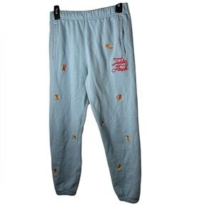 TEDDY FRESH | Light Blue Embroidered Teddy Bear Angels | Women’s Sweatpants (S)